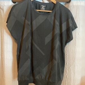 Brooks Array Short Sleeve Shirt Gray Size XL